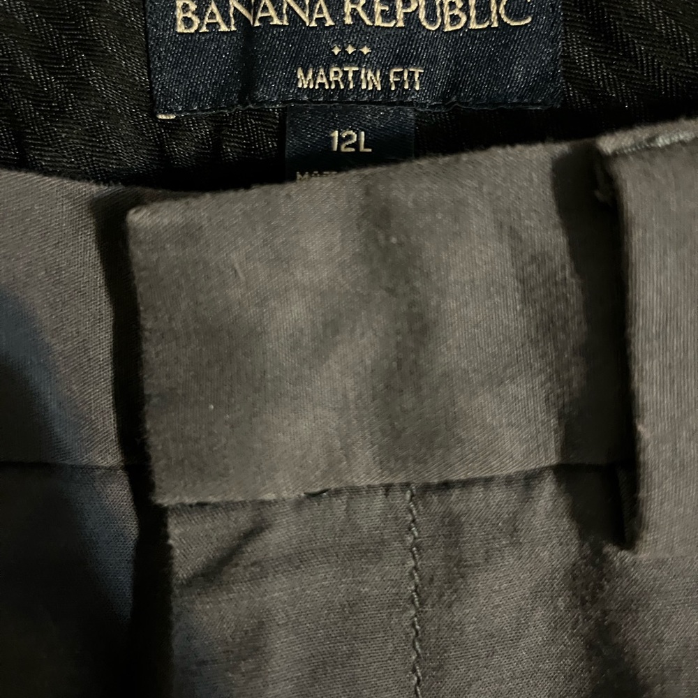 Pants. Banana Republic Factory. Dark Gray. Size 12 long.